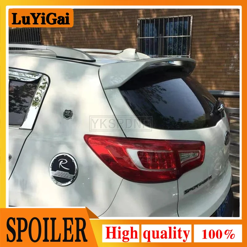 for Kia sportage spoiler 2011-2017 sportage Spoiler light High Quality ABS Material Car Rear Wing Primer Color Rear Spoiler