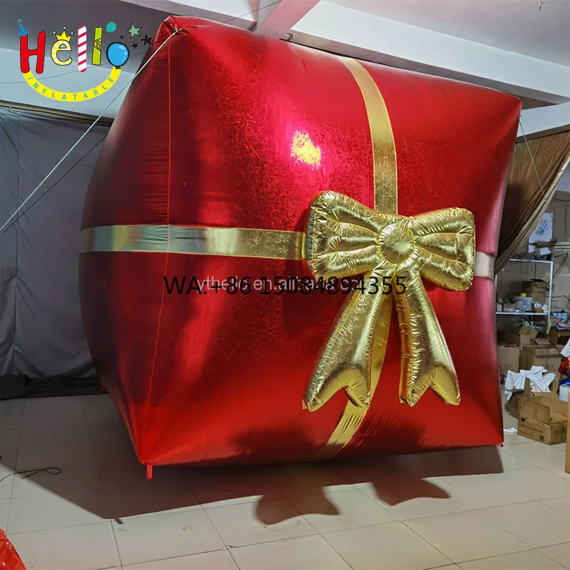 Hot Sale Mall Christmas Inflatable Decorations Inflatable Gift Bag
