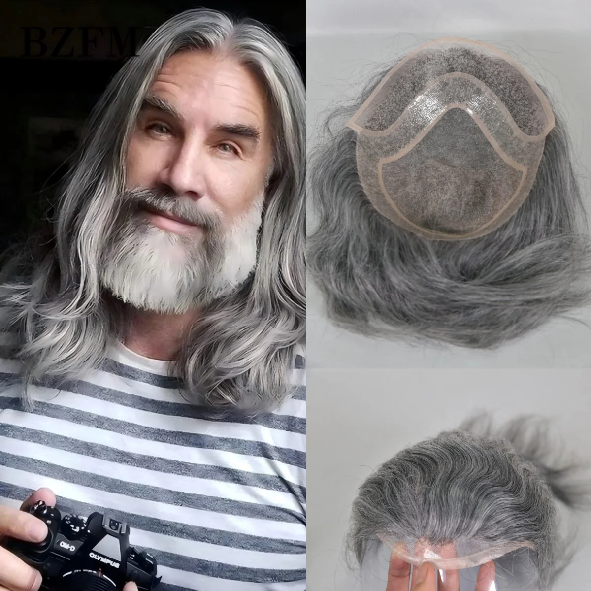 

Дышащая моно кружевная основа из искусственной кожи, мужской протез для волос, 100% человеческие волосы, мужские системы париков, натуральная линия волос, парик, замена мужского парика