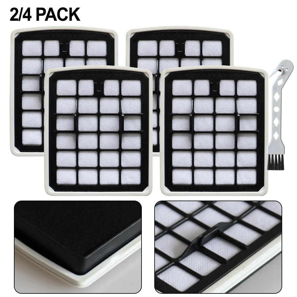 2/4 HEPA Sponge Filters For Eureka For Apollo V18C01A-200 AK9/AK10 For Midea VCS41S160 VCS42S200 VCC18C Vacuum Cleaner Filters