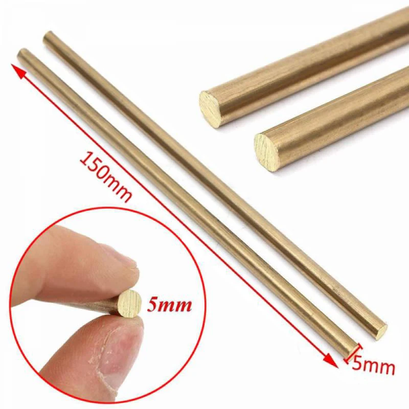 Imagem -05 - Round Brass Round Bar Rod Faça Você Mesmo Faca Handle Circular Wire Tube Modelmaking Brass Rod Diâmetro 1.620 mm Comprimento 100500 mm