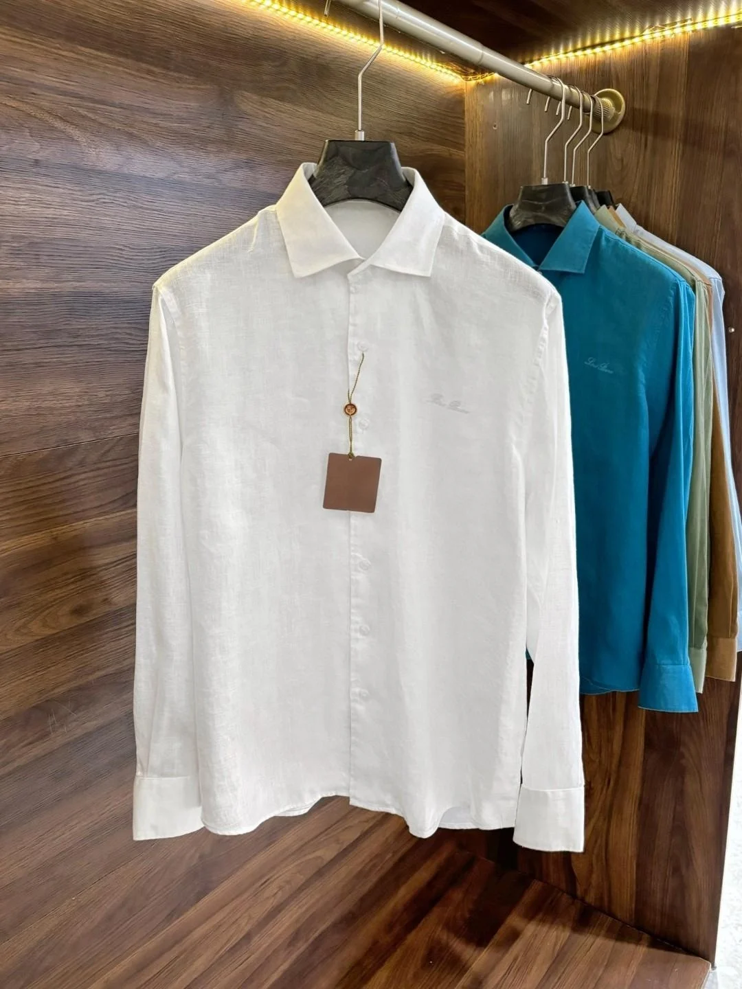 

Льняная мужская рубашка 6200: Классическая деловая повседневная модель с длинным рукавом для мужчин среднего возраста, устойчивая к выцветанию, универсальная для всех сезонов