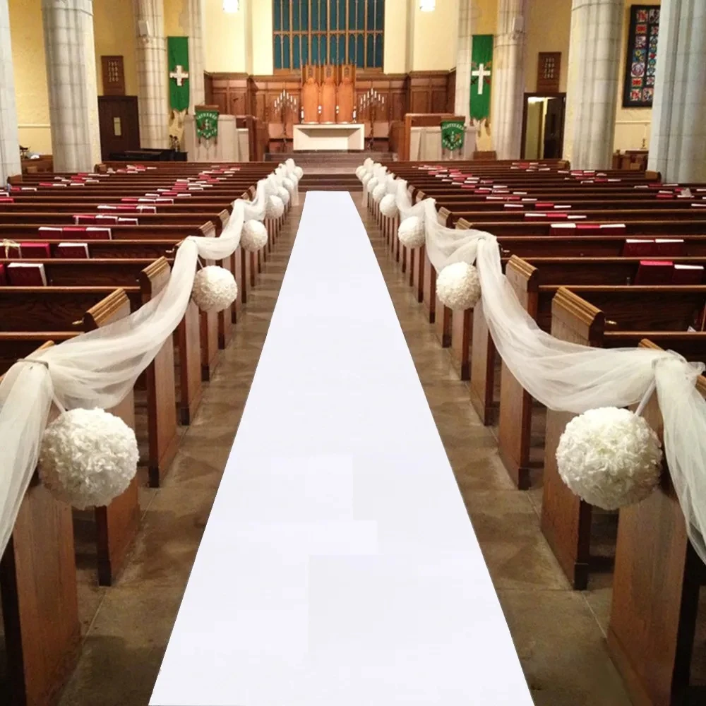 

Romantic White Carpet Wedding Aisle Runner White Red Aisle Runner Rug Party Banquet Indoor Outdoor Wedding Carpet Non-slip Decor