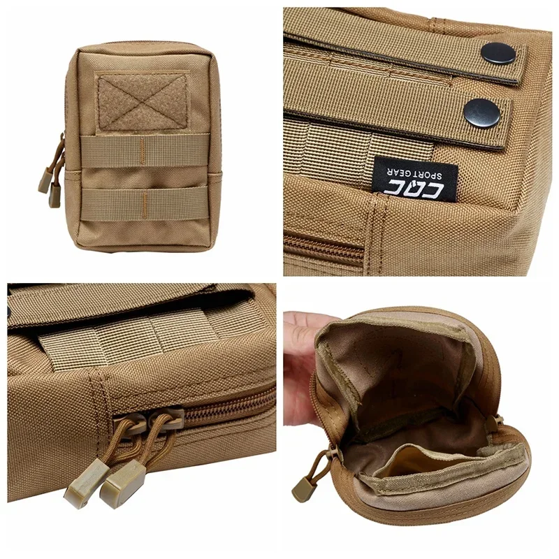 EDC Tactical 600D Molle Waist Bag Men Mobile Phone Pouch Belt Fanny Pack Utility Pack for Outdoor Camping Hunting Accessories