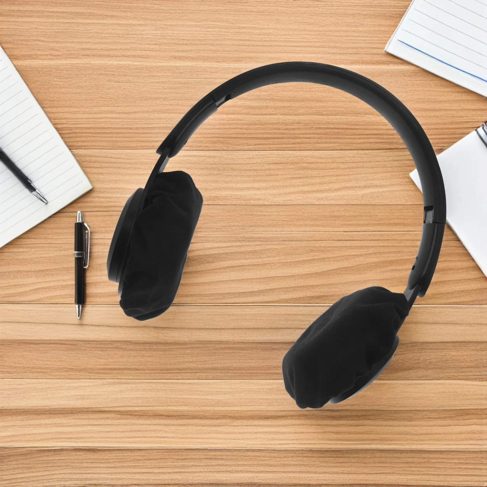 

10Pcs Universal Headphone Covers Reusable Sweat Covers Soft Fabric Protective for Gym Libraries Studying Gaming