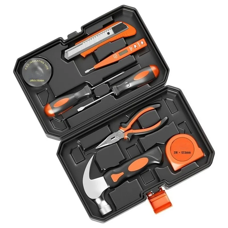Household Toolbox Set, Multi-Function Manual Hand Tool Combination for Home Repair & Daily Maintenance
