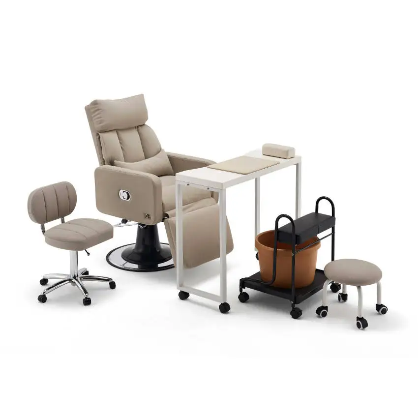 Nowoczesne luksusowe meble do salonu paznokci Bezrurowa hydraulika do stóp Spa Masaż Manicure Krzesło do pedicure