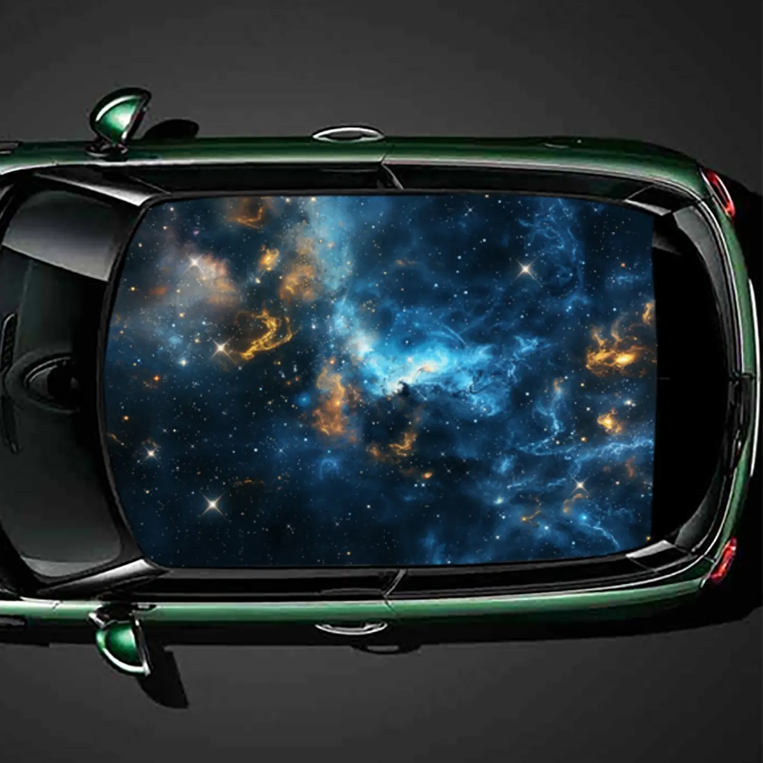

Наклейка на крышу автомобиля из ПВХ Vast Star River, самоклеящаяся водонепроницаемая автомобильная виниловая наклейка, защитные наклейки для украшения автомобиля, простая установка