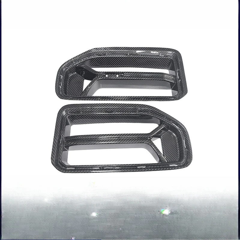 Dry carbon fiber medium mesh modified front bar grille air inlet auto parts decoration