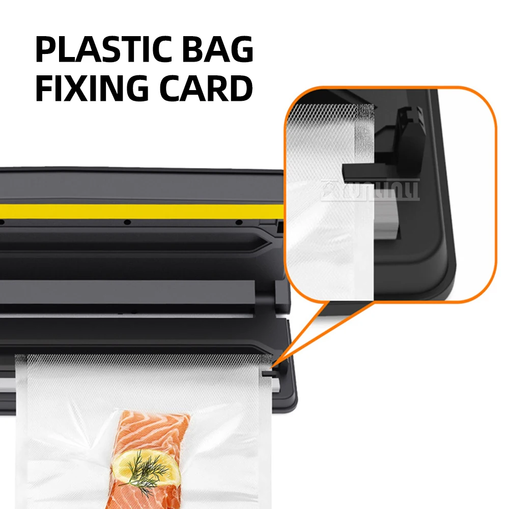 ماكينة تغليف الطعام الكهربائية Envasadora Al Vacío تخزين المواد الغذائية المنزلية مع أكياس مع 5 أكياس تخزين Sellado Al Vacío