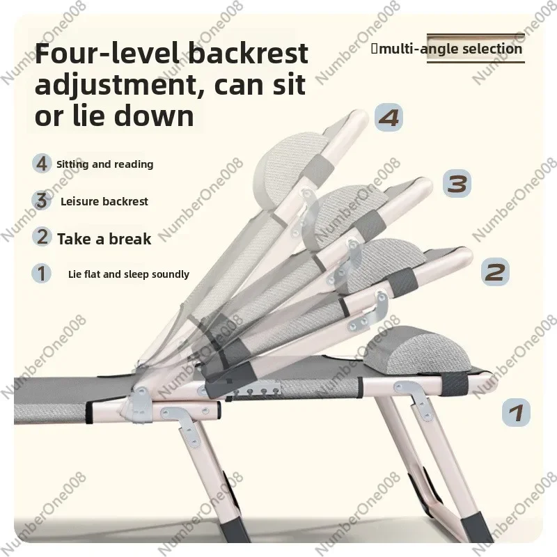 Outdoor Leisure Multifunctional Folding Bed - Office Rest, No Assembly Required, Perfect for Lunch Breaks