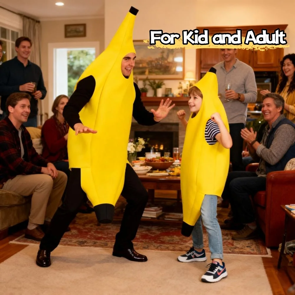 

Kids Men Banana Cosplay Costumes Halloween Christmas Party Decorations Carnival Outfits Festival Roleplay Latest Styles