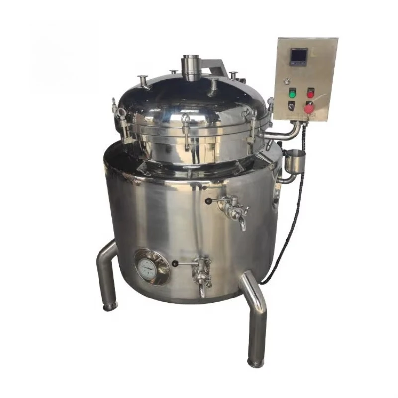 Customized Steam Cooking Pot Small Capacity 50liter Commercial Pressure Cooker Cooking Kettle