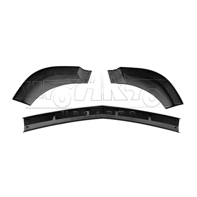 W204 Front Bumper Splitter Spoiler 3 Parts Front Lip for C-Class W204  2007 2008 2009 2010 2011 2012 2013