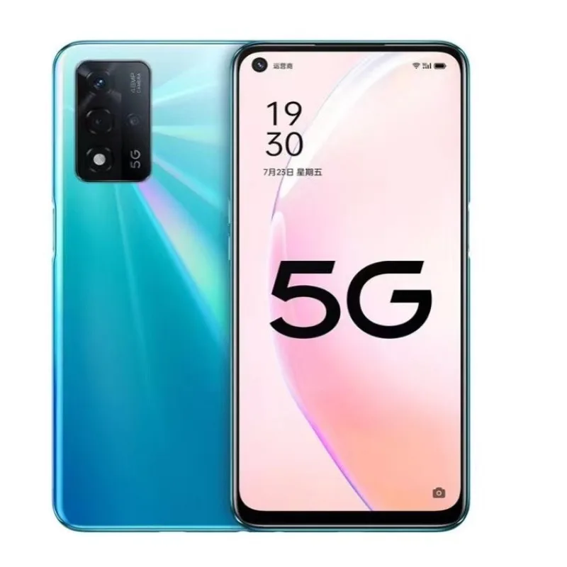 OPPO A93s débloqué 5G téléphone portable Dimensity 810 48MP AI caméra 5000mAh batterie 33W Charge rapide Android 11 Smartphone