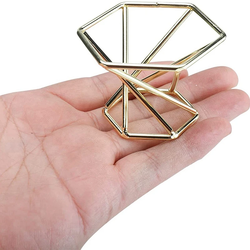 12Pcs Mini Air Plant Stand Metal Geometric Air Plant Display Stand Geometric Air Plant Container Mini Air Plant Holders