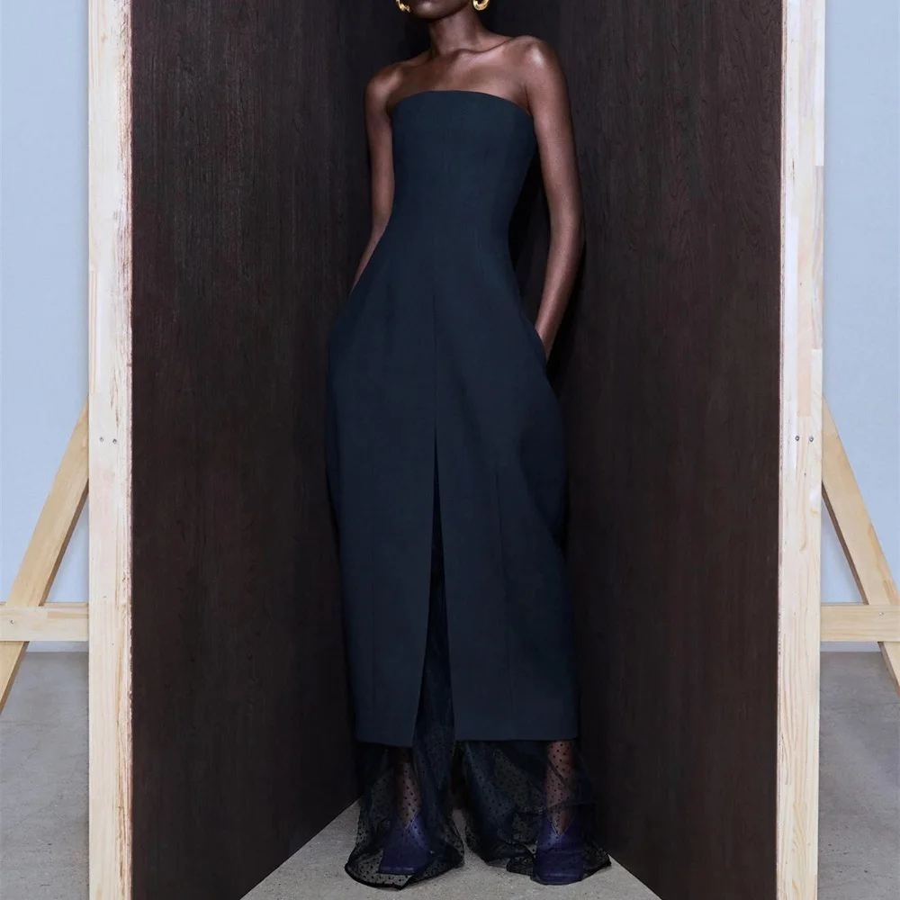 Sukienka damska bez ramiączek na lato 2026, satyna, koronkowe wstawki, gorset, seksowna sukienka damska, nowa moda Y2K, obcisła sukienka na imprezę, biustonosz