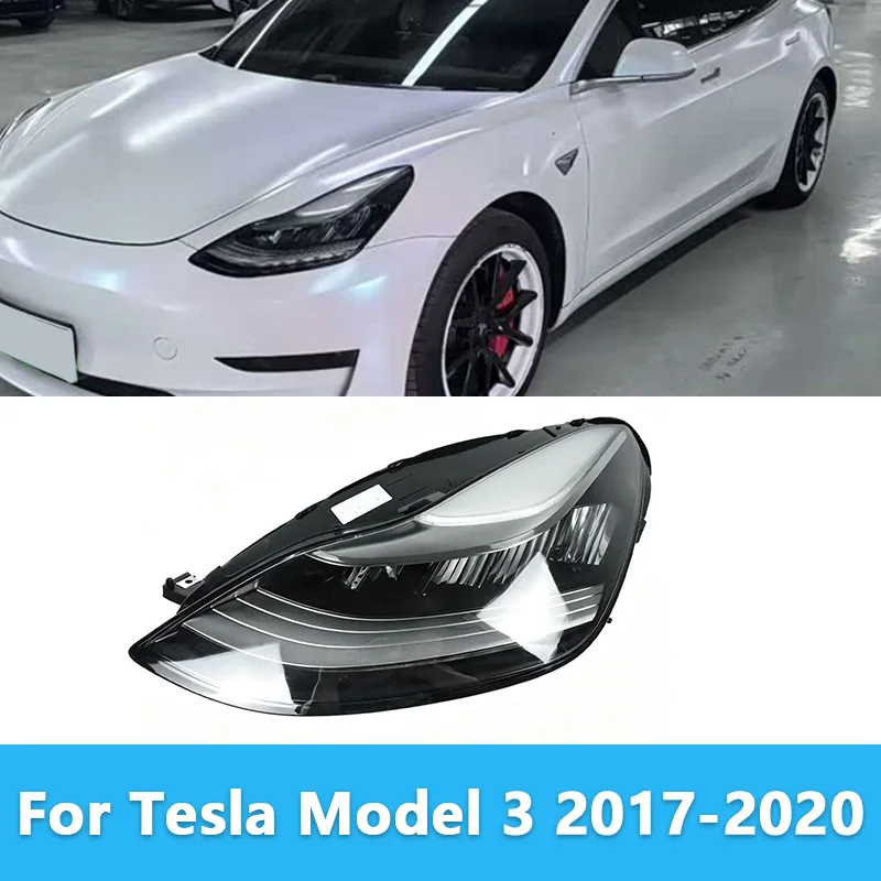 For Tesla Model 3 2017 2018 2019 2020 Auto 1077376-00-C Car Accessories Headlight Front Bumper Headlight Signal Lamp Assembly