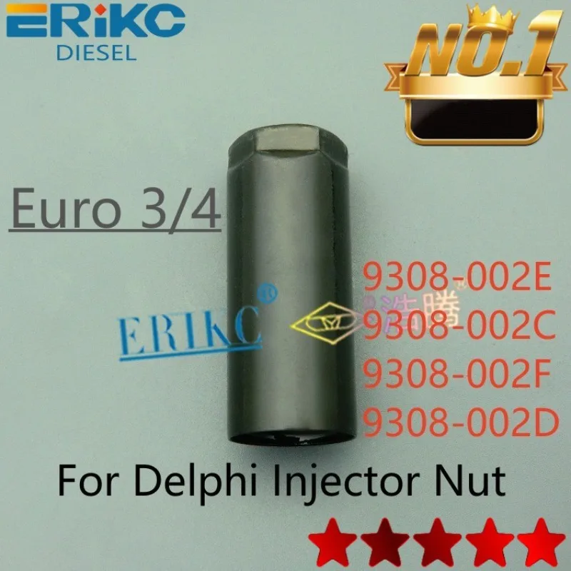 

Euro 3 Euro 4 Auto Fuel Pump Injector Nozzle Cup Nut Fuel Common Rail Injector Nozzle Cap Solenoid Nut for Delphi 9308-002E