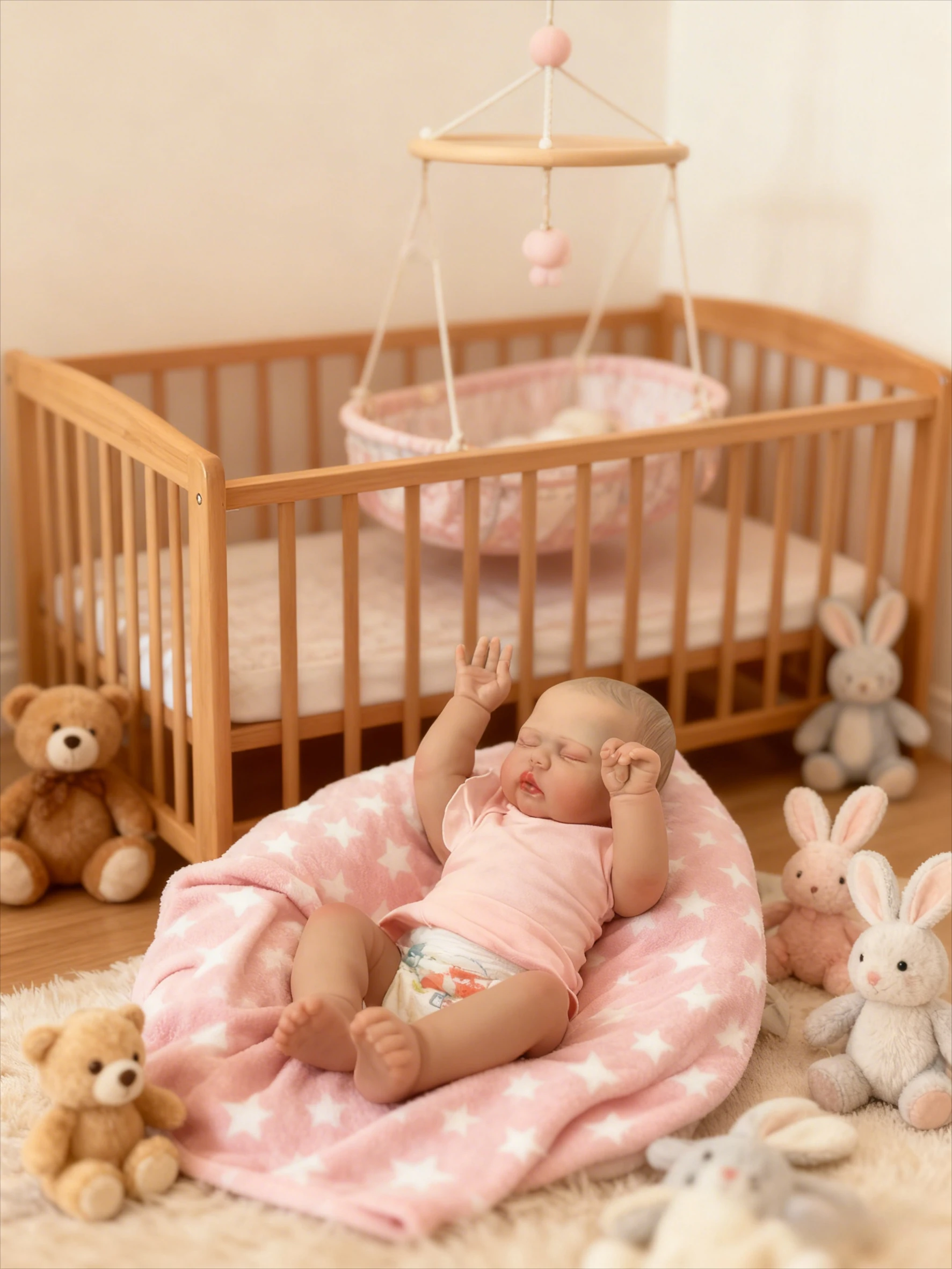 NPK 24''3D Huidkunst Pop Reborn Augurk Levensechte Pasgeboren Baby Peuter Echt Uitziende Soft Touch Levensechte Kerst Bebe Geschenken