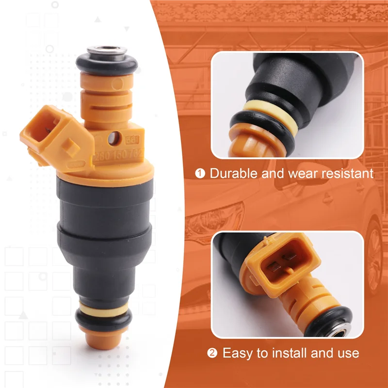 A09E-4 قطعة مجموعة حاقن وقود السيارة 0280150762 مناسبة ل 405 505 فولفو 240 244 245 740 780 940 1.9L 2.2L 2.3L