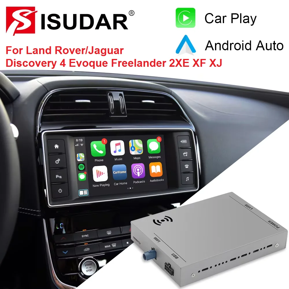 

Модуль ISUDAR Carplay для Land Rover/Range Rover/Evoque/Discovery 4 Jaguar/XE/XF, стереосистема на Android игровой адаптер для автомобиля