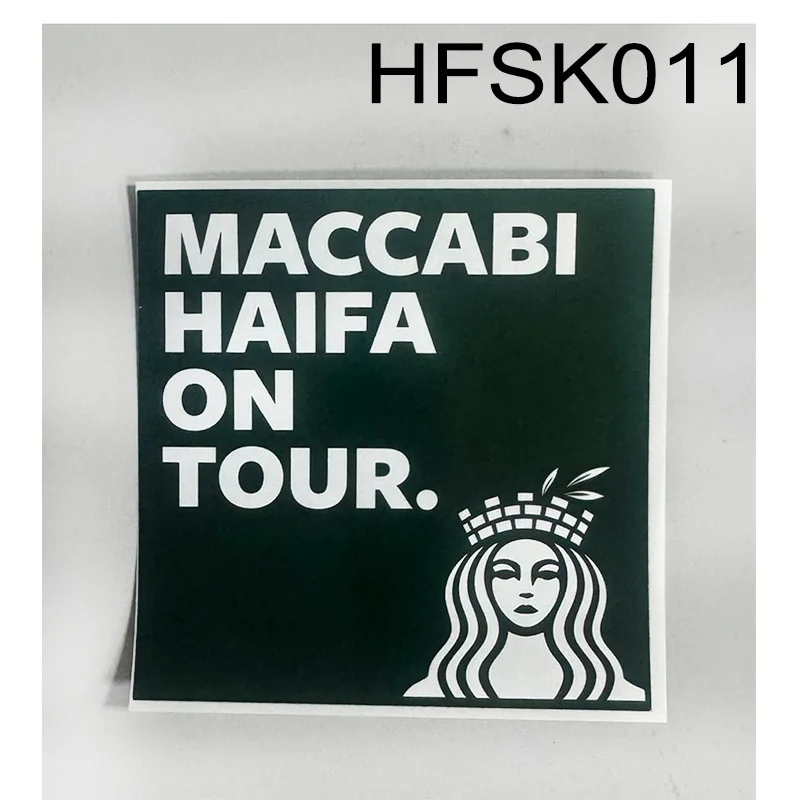 9*9cm Waterproof Sticers Haifa 1913 Green Apes On Tour Monkey MHFC Maccabi Decoration Stikers for Bag Cup Wall Fridge