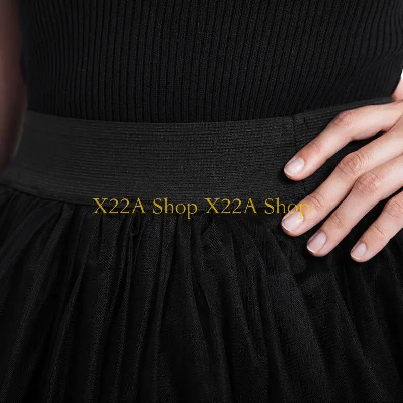 Unique Fashion Women Skirt New Punk Sexy Mesh Irregular Front Short Back Long Tutu Puff