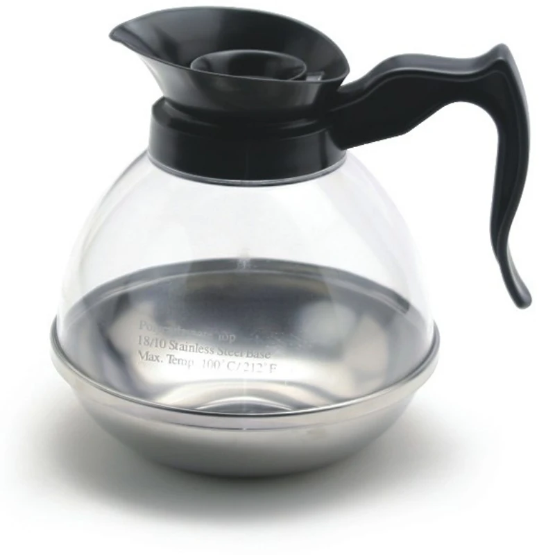 

Transparent coffee pot stainless steel bottom can be heated by induction cooker buffet coffee shop appliance.