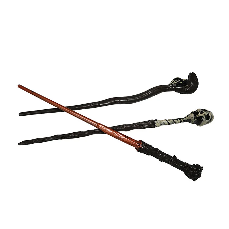 Halloween Festival Party Cosplay Magic Wand Snake Head Skull Scepter Walking Stick Toy Stage Props