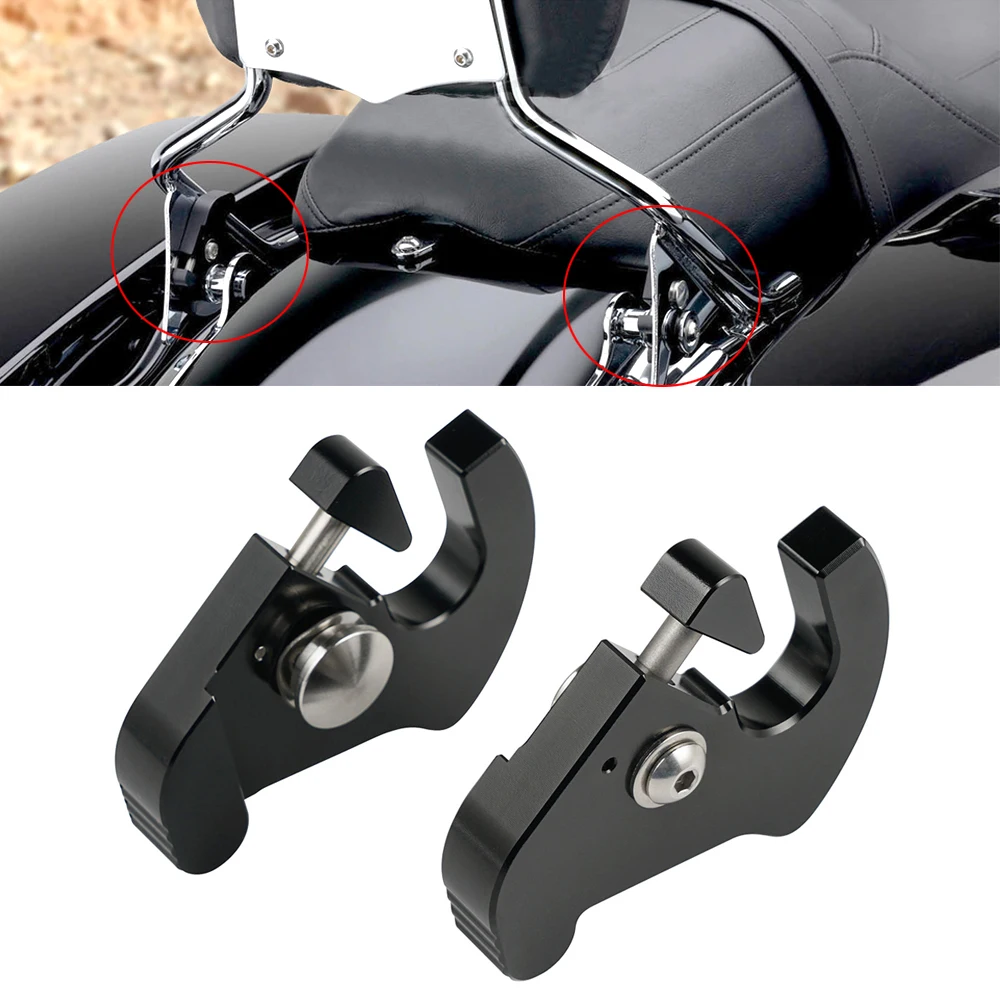 

Detachable Rotary Sissy Bar Rack Docking Latches Kit for Harley Fat Boy 90-17 Road King 1995-2020 Forty-Eight Iron 883 2009-2020