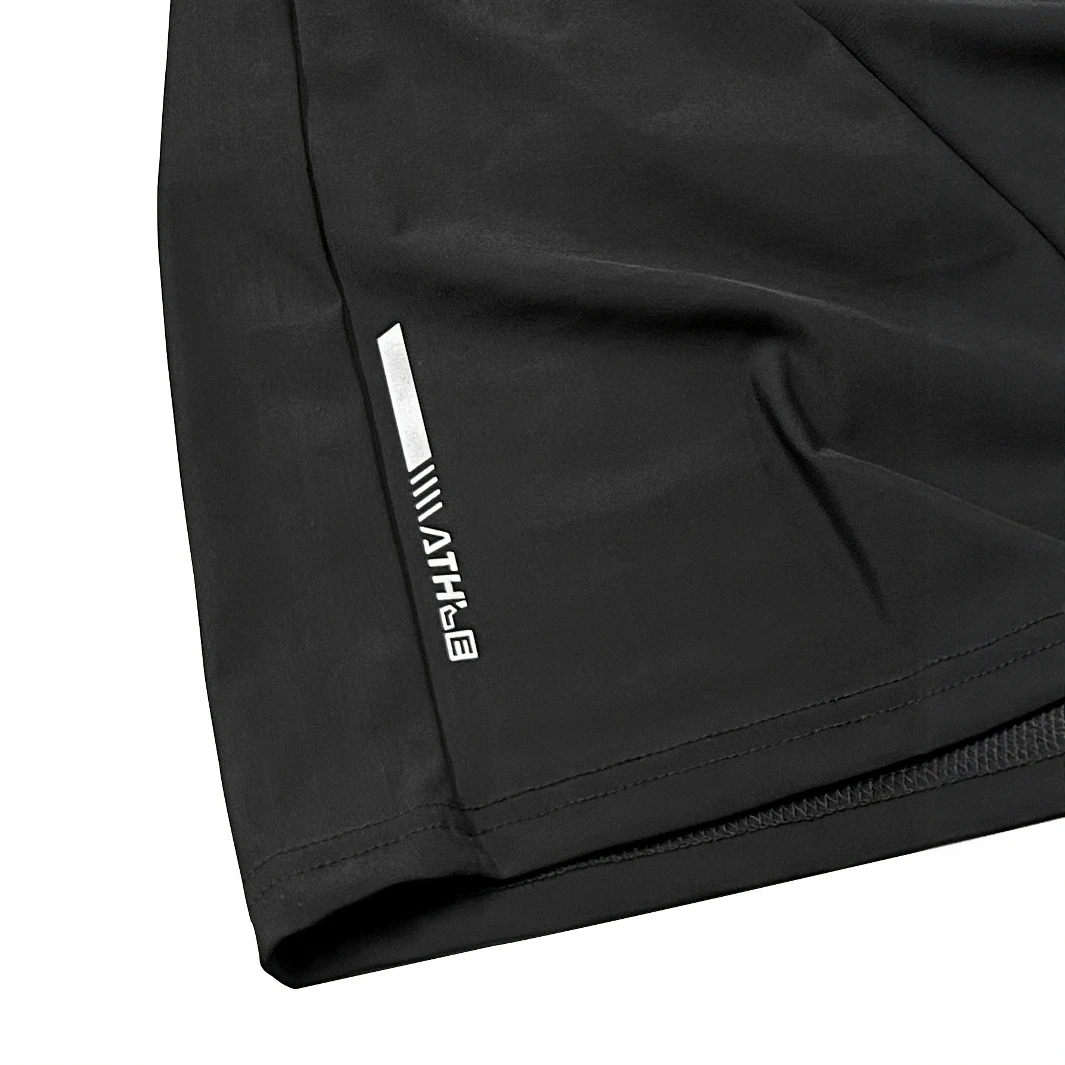 Juego de 3 pantalones capri informales para deportes al aire libre para hombre, hechos de tela de punto de alta elasticidad, color sólido, diseño de pierna recta, Fea