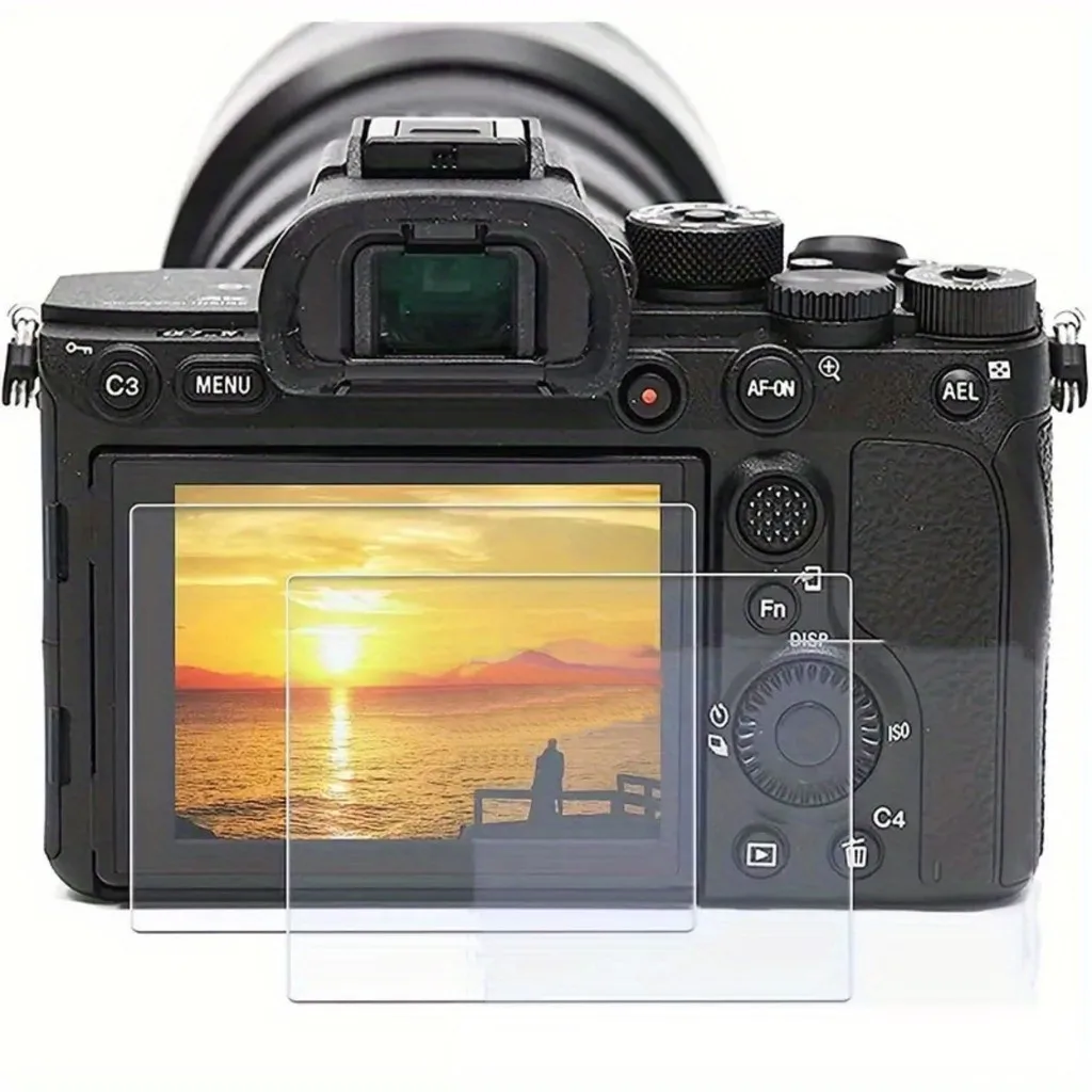 2Pcs 9H Tempered Glass Screen Protector For Sony Alpha A1/A7/A7R/A7S/RX100/ZV-1/A9II/RX10IV,Anti-Scratch Fingerprint Bubble Free
