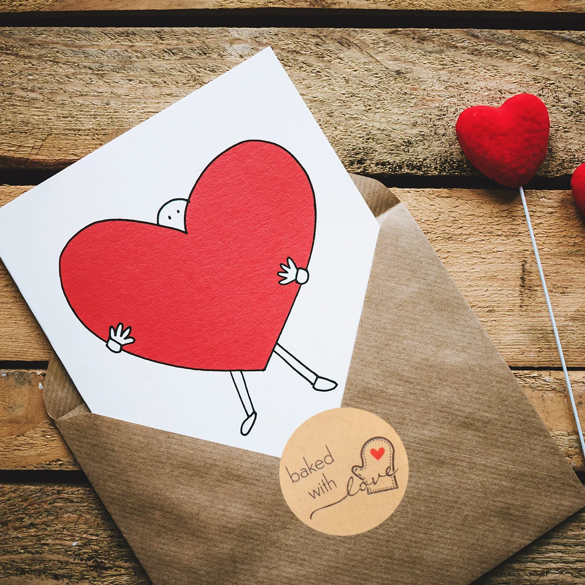 

500Pcs Self-Adhesive Kraft Paper Stickers Unique Stylish Design Off Strong Adhesiveness for Candy Bags