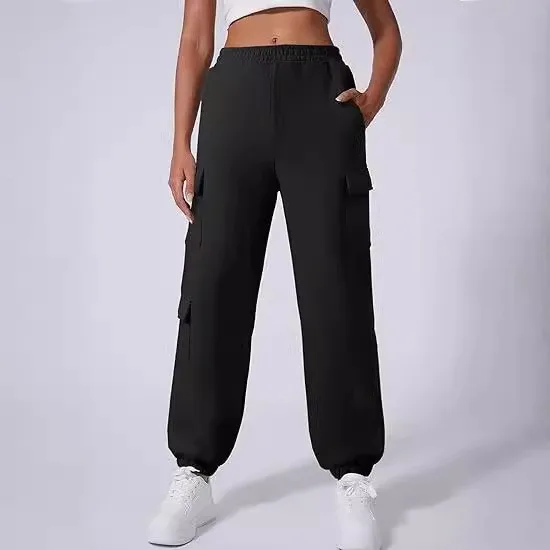 Thiened Fce pantalons de sport pour femmes décontracté Sle avec kets pantalons de course automne Faion 2024 taille élastique