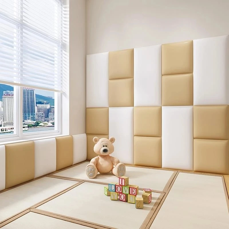 Baby  Room Tatami Bed Headboards Soft Pack Kids Anti-Collision 3D Wall Stickers Home Decor Self-adhesive Cabeceros Tete De Lit