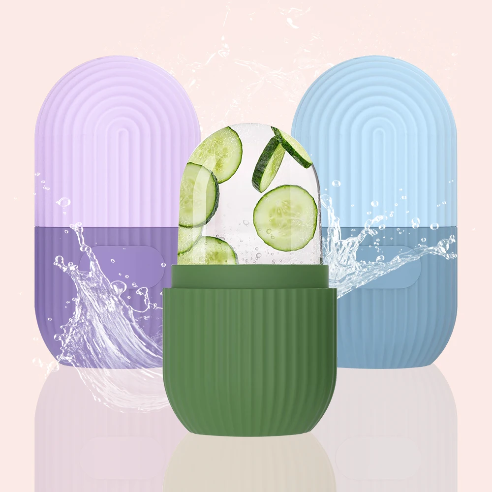 قابلة لإعادة الاستخدام سيليكون الوجه قناع الثلج قالب لتبريد منتفخ عيون مهدئا العناية بالبشرة الجمال أداة DIY بها بنفسك العناية بالبشرة لينة مرنة الفريزر Sa