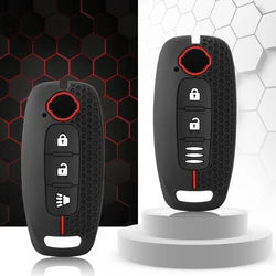 Silicone key Prtoective Skin Case holder Cover for Nissan X-trail t33 Kicks Qashqai J12 Juke Teana Altima Ariya 2023 2024 Remote