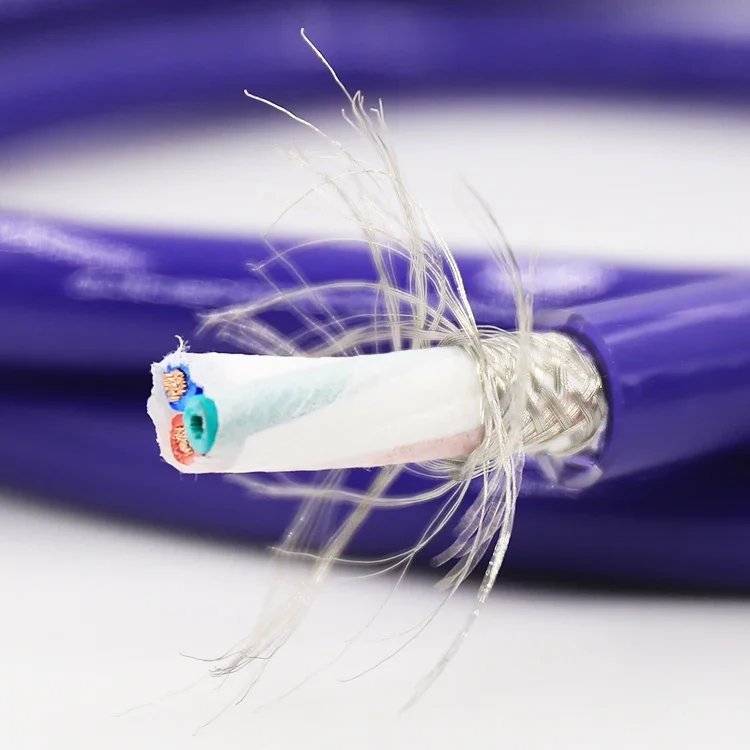 Audio Grade 6N OFC 4square reference power bulk cable per meter audio power cord wire hifi power cable