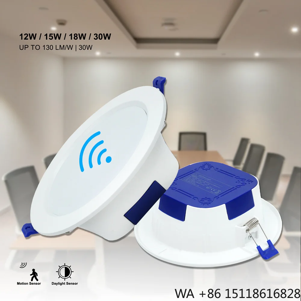 Homa 5Y Warranty 220v Zigbee 12w 15w 18w 30w Smart Infrared Sensor Surface Mounted Anti Glare Smd 145mm Cut Out Led Downlight