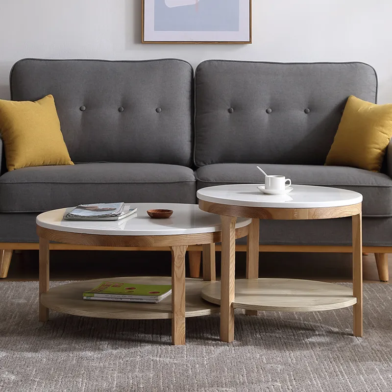 

Unique Luxury Coffee Table Round With Storage Side Living Room Coffee Table Nordic Tea Meubles De Maison Salon Home Furniture
