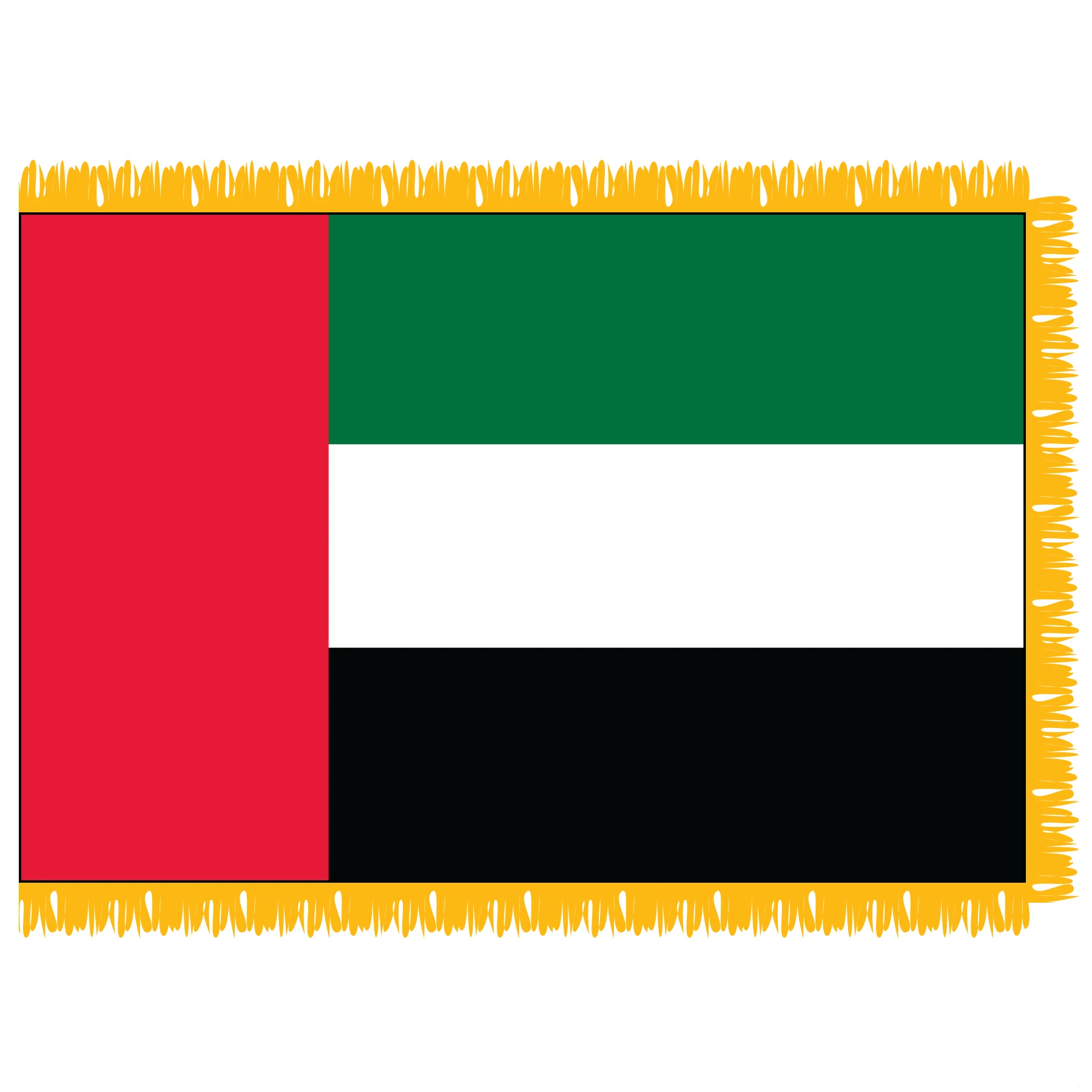 Flagnshow  210D Noly United Arab Emirates UAE Flags WIth tassel
