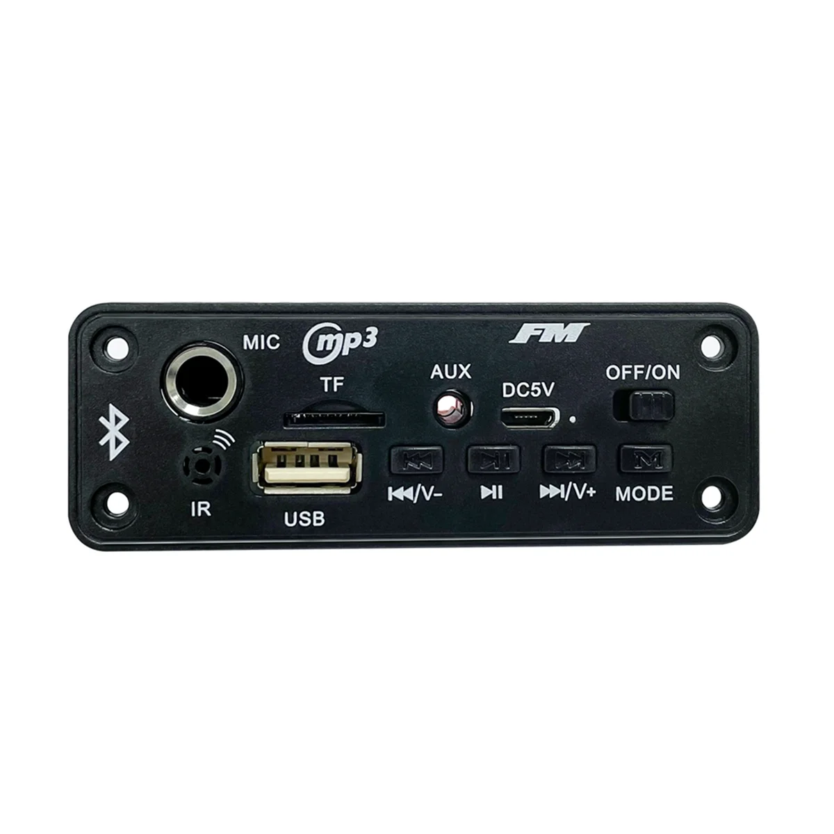A45U 2x5W Bluetooth Amplifier MP3 Decoder Board Car Mp3 Player Recharge FM Radio Module Microphone TF USB Amplificador