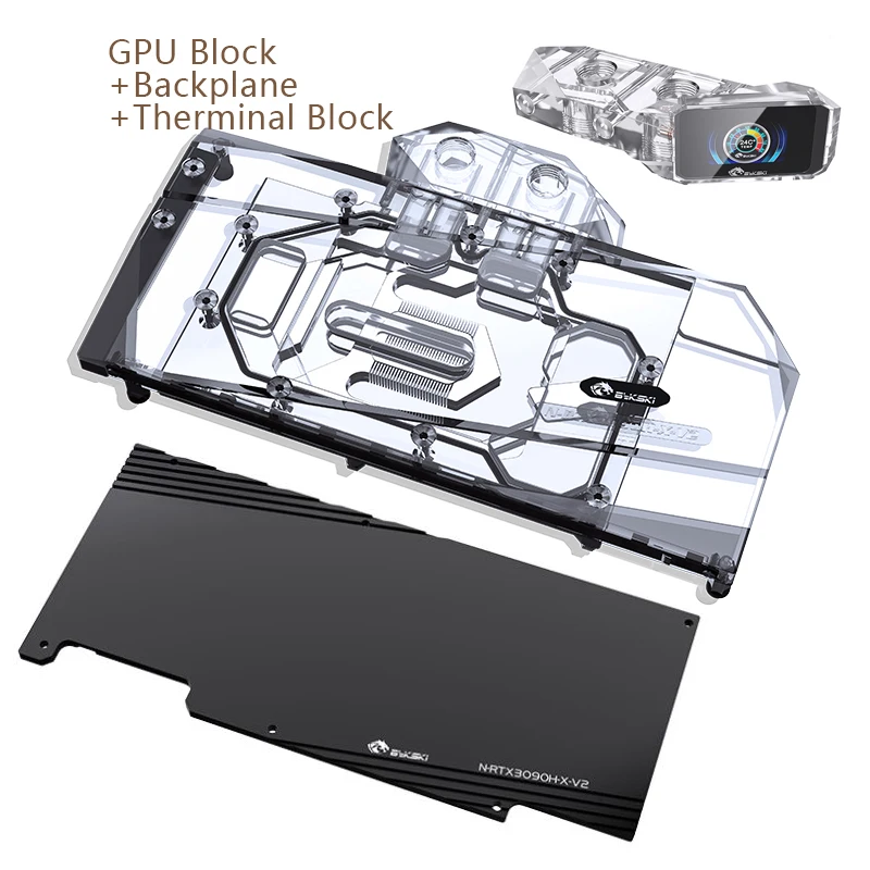 中古】NVIDIA RTX3090 FE 24GB Bykski水冷ブロック 中古】NVIDIA