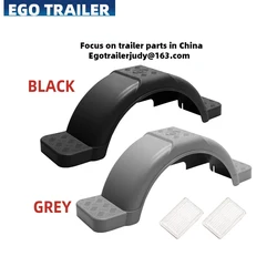 EGO TRAILER Plastic Trailer Mudguard Pair BLACK 13- 14 - 15