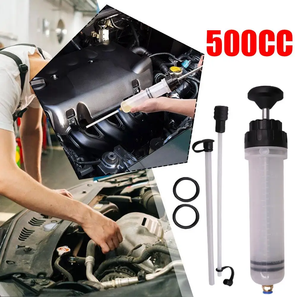 

1set Auto Brake Fluid Extractor Auto Oil Change Syringe with Hose Car Brake Liquid Vacuum Suction Syringe Injector Tool