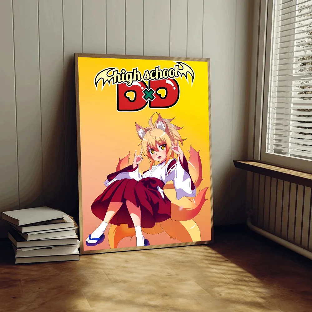 High School DxD Anime Posters Sticky HD Quality Wall Art Retro Posters for Home Kawaii Room Decor