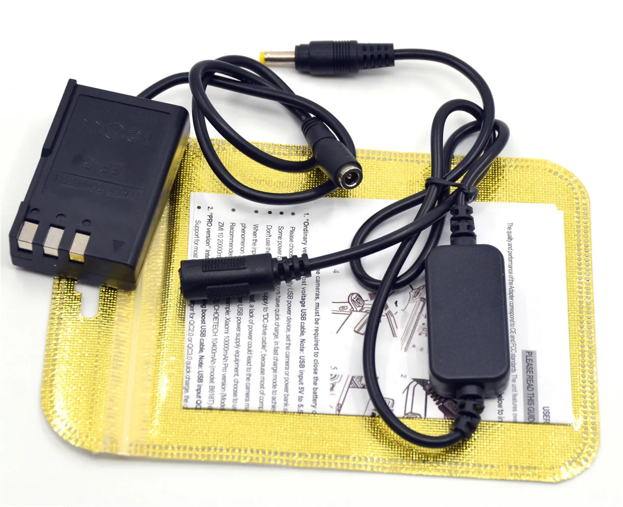 EN-EL9 Dummy Battery EP-5 DC Coupler 12V-24V Step-Down DC Cable for Nikon D40 D40X D60 D3000 D5000 Camera - view 4