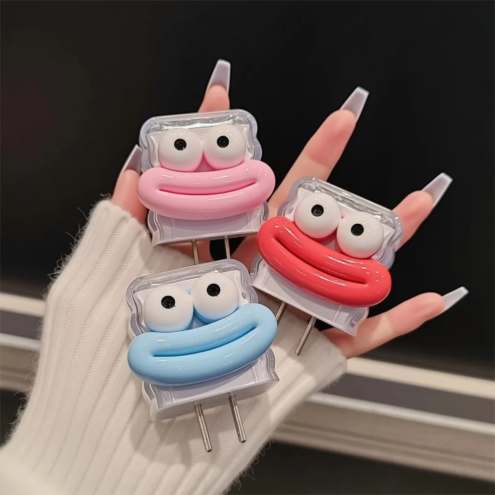 Creative 18W/20W Charger Cable Protector Cover Set For iPhone 16 15 17 Pro Max Charger Head Cable Cord Winder Protective Case
