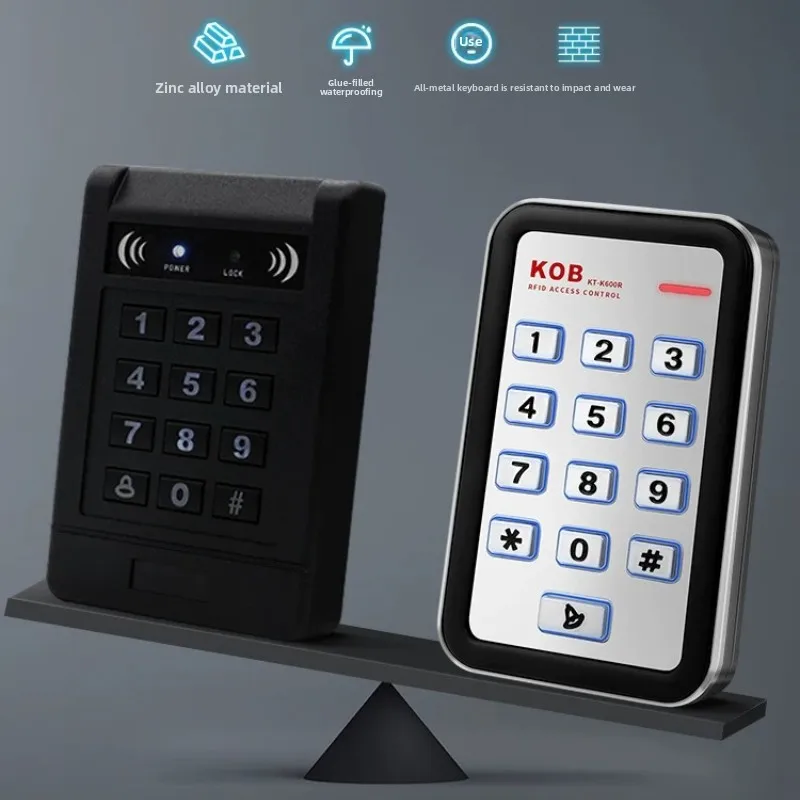 KOB Fingerprint Access Control All-in-one Machine Card Swiping Password Exposed/concealed Embedded Metal Reading Head Outdoor